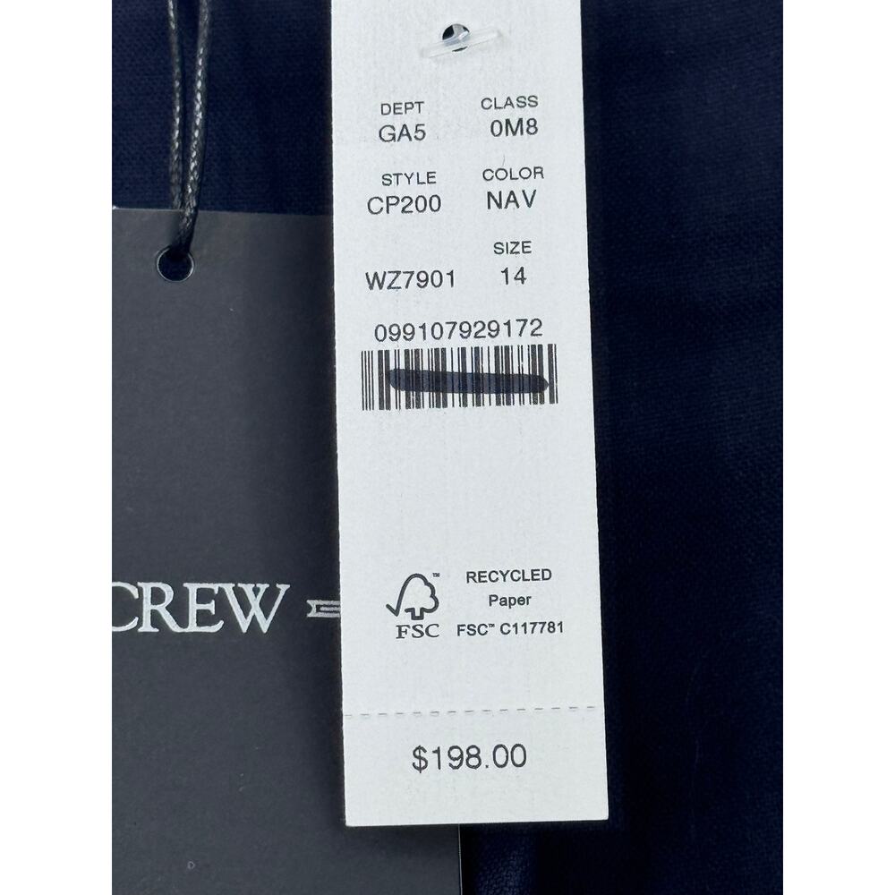 J. Crew Women's Pleated Mini Skirt with Buckle Detail Navy Size 14 NWT - Picture 7 of 12
